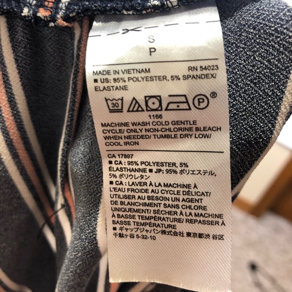 Banana Republic Wide Leg Striped Pants Sz S - Picture 6 of 6